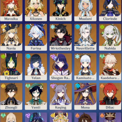 Conta Genshin + Honkai + ZZZ prontas para o ENDGAME personagens meta e armas 5*