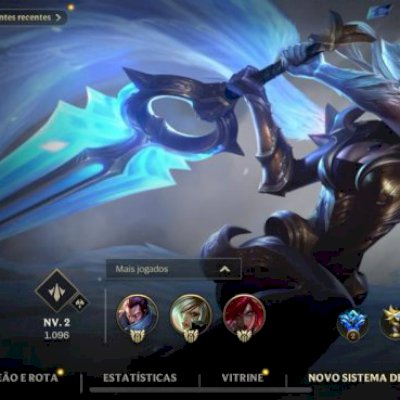 CONTA WILD RIFT / 85 SKINS / EX GM / M7 YASUO E RIVEN