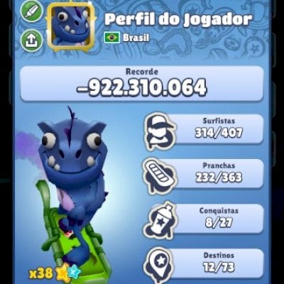 CONTA DE SUBWAY SURFERS RARA COM MILHÕES DE CHAVES E MOEDAS🏄‍♂️