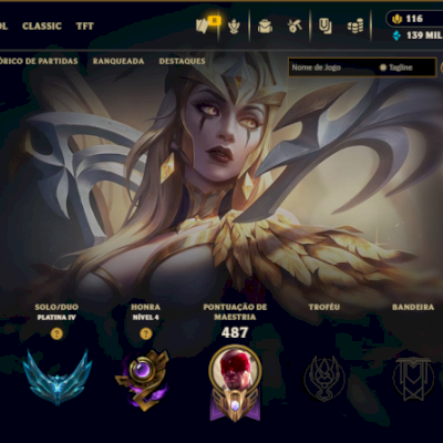 CONTA LOL | 451 SKINS | SEASON 2014