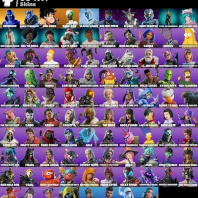 Conta Fortnite | 98 Skins | Son Goku | Homer Simpson| GoGo Yubari