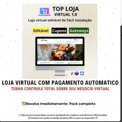 Loja Virtual editável para floricultura