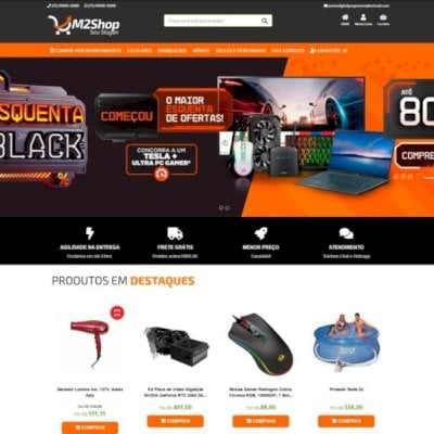 🛒 Loja Virtual 100% Responsiva em PHP + MySQL com Painel Admin