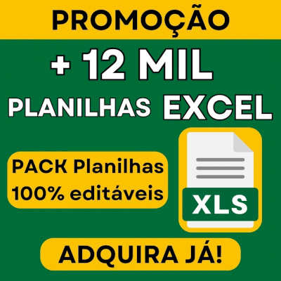 combo com Mais de 12.000 Planilhas Excel Prontas para Editar