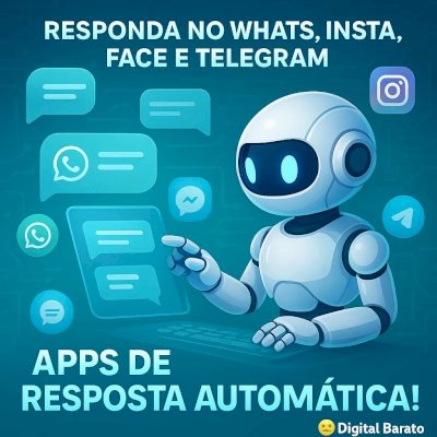 🤖 Resposta automática no Whats, Insta, Face e Telegram! ✅ Atualizado!