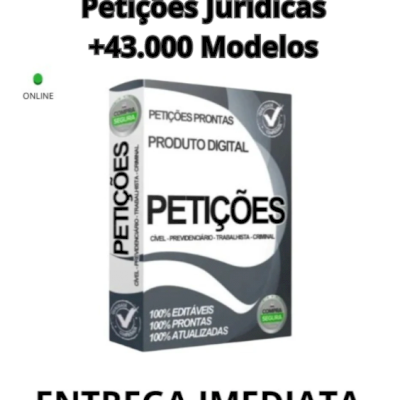 Petições Jurídicas +43.000 Modelos - Pack Editáveis