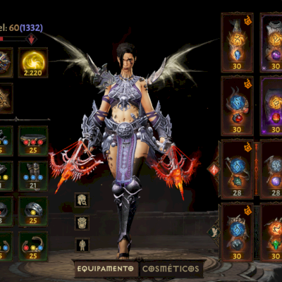Conta Diablo Immortal DH 2,200 Resso | 57k TC | Inferno XI | Todas Essências