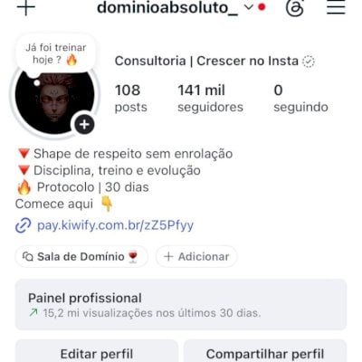 Conta de Instagram com 140k