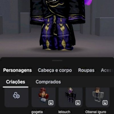 Conta Roblox focada em Skins, blox fruit e demonfall