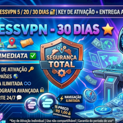 🔐 EXPRESSVPN 5 / 20 / 30 DIAS 🌍 | KEY DE ATIVAÇÃO ⚡ + ENTREGA AUTOMÁTICA