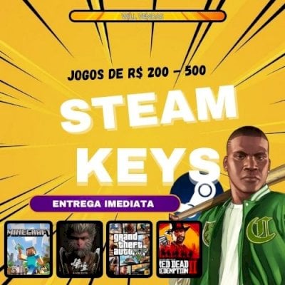 Steam Keys Aleatórias - Jogos de 200 até R$500 | Melhor Preço e Entrega Rápida