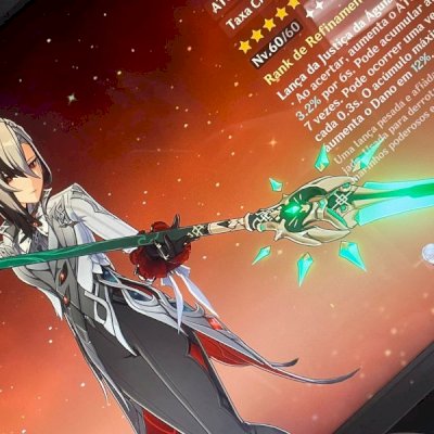 CONTA GENSHIN IMPACT AR 46 COM 5 PERSONAGENS 5 ⭐ 27 4 ⭐ E 1 ARMA 5 ⭐