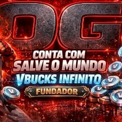 Conta FortniteOG+Salve o mundo Fundador(Vbucks Infinitos+ENTREGA RAPIDA+Brindes)