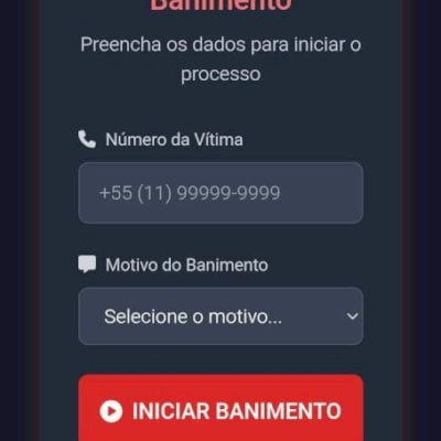 Site de banimento de número