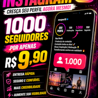 💎 SEGUIDORES PARA INSTAGRAM – CRESÇA SEU PERFIL AGORA