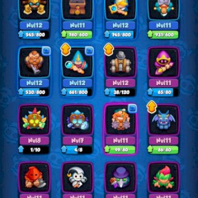 Conta Rush Royale 1700 de crítico