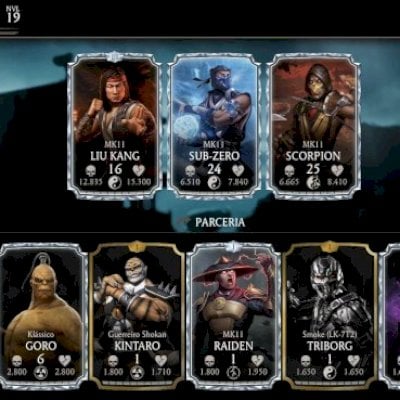 🔥SCORPION🔥 E 🧊SUB ZERO🧊 MK11! CONTA DE MK MOBILE COM 2K D ALMA E 300K D OUR