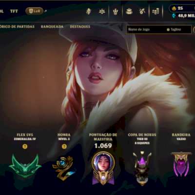 CONTA DE LOL COM 321 SKINS