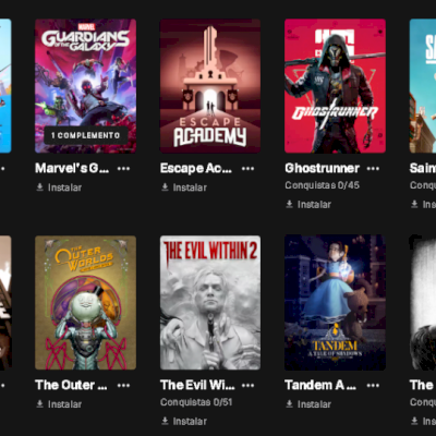 Conta Epic Games com cerca de 230 Jogos