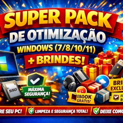 Pack De Otimização Windows (7/8/10/11) + Entrega Automática -⭐⭐⭐⭐⭐
