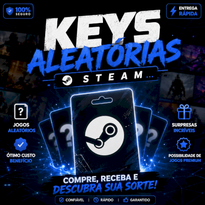 Keys aleatórias steam (último estoque)