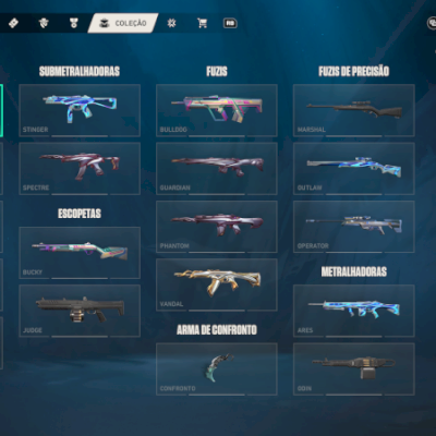 Conta valorant Nível 143 Skin de faca : Karambit saqueadora e xenocaçador