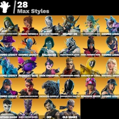 >>Conta Fortnite | 70 Skins | Rebel Oro | Haruka | Cosmic Legacy