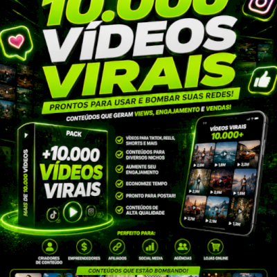🚀🔥 Pack Com Mais De 10K De Vídeos Virais Para Monetizar🔥