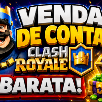 CONTA CLASH ROYALE | 8500 TROFÉUS | 1M+ COINS | 2K+ GEMAS E MUITO MAIS!