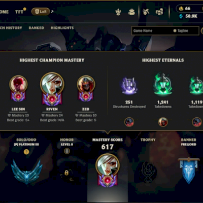 CONTA LOL | TODOS OS CAMPEÕES | 194 SKINS | LVL 285 | ÚNICO DONO | ÍCONES 2014