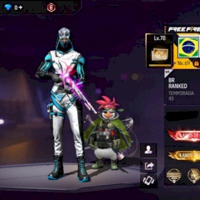 CONTA DE FF GEMADA E COM ITENS RAROS