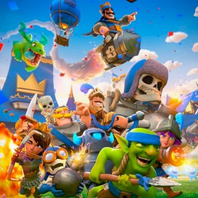 Conta de clash Royale, com quase todas as cartas do jogo e deck de log bait max