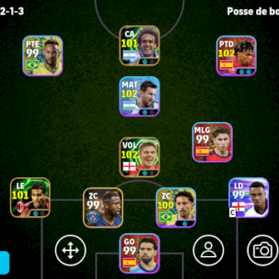 Conta Efootball Força 3091 3 Icons e 2 Showtimes Brabos