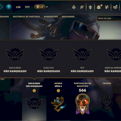 Unranked com 150 Champs e 146 Skins ( SUP / JG ) +7 Vitoriosas