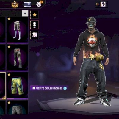 Conta free fire com segundo passe, angelical e mestres antigos