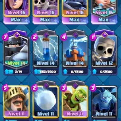 CONTA CLASH ROYALE MAIS TODAS OS PERSOANGENS DO JOGO SO NN TEM UNS 10 SOMENTE
