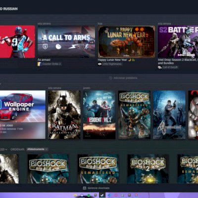 Conta steam, EpicGames e Laucher Minecraft