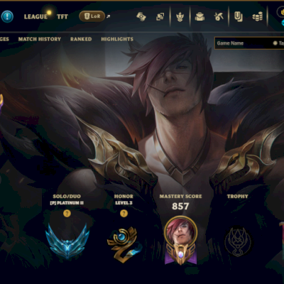 Conta LVL 686 MESTRE Solo/Duo S24, 240 Skins, Main Sett