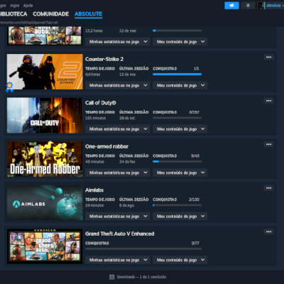 Conta Da Steam