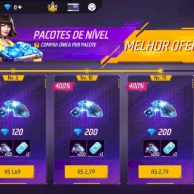 Conta Full Acesso - Pacote de nível desbloqueado até 15
