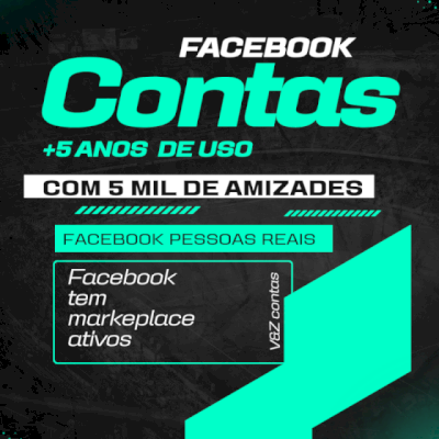 Facebook +5 anos de uso com markeplace ativos com 5mil de pessoas na página