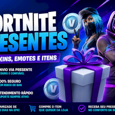 🎁 PRESENTES FORTNITE | Skins e Emotes