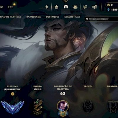 CONTA LEAGUE OF LEGENDS YAS