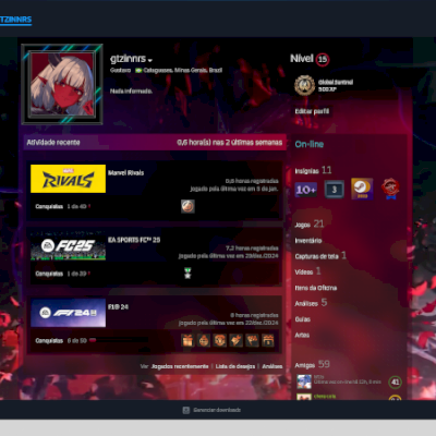 Conta Steam com vários jogos !