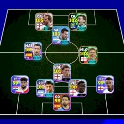 android/pack inglaterra (kane 105), messi, cuti romero, merino, gerrard e mais