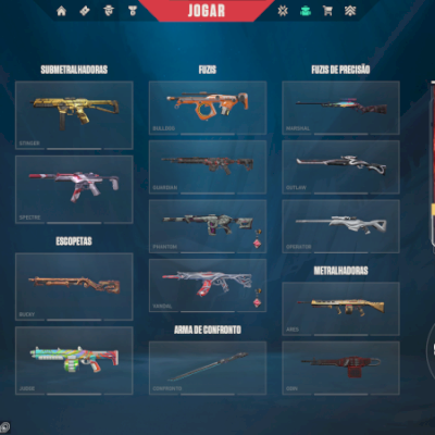 CONTA VALORANT HIGH ELO | IMORTAL 2 | VANDAL FULL SKINS + FACA RGX