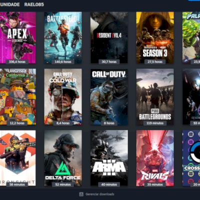 Conta Steam 11 anos | RE4, COD Cold War, Battlefield, Arma 3 e mais