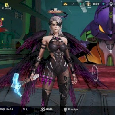 Conta com diversas skins raras, em destaque (Nova -pesadelo)