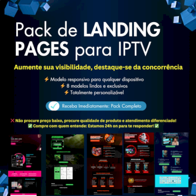 Pack De Landing Pages Para Iptv 2025