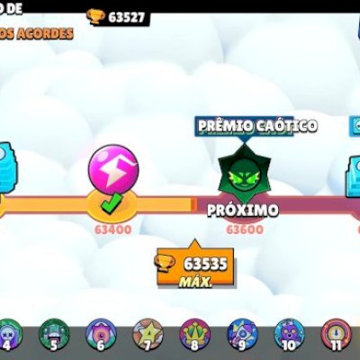 63.5 MIL TROFEUS + TODOS OS BRAWLERS 40 COM HIPERCARGA